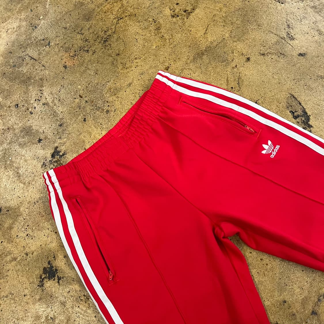 [정품/XS] 아디다스 삼선 트레이닝 바지 레드 b19 상품이미지1