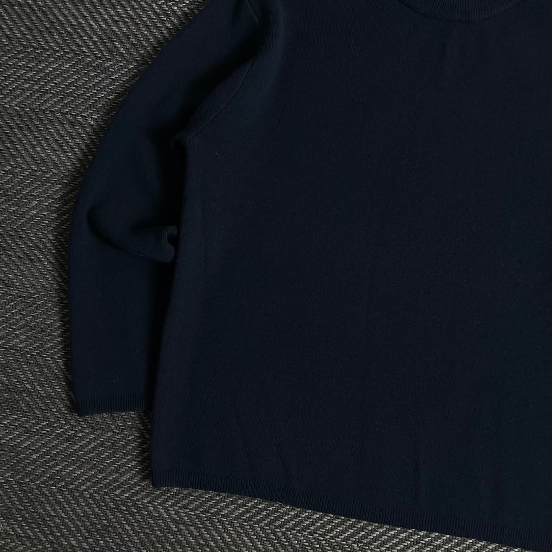 엘무드 미니멀 네이비 니트o 3205 상품이미지3