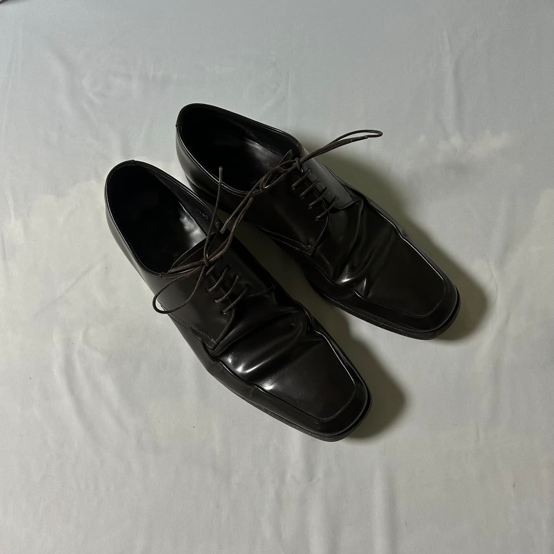 Prada semi square toe derby shoes 상품이미지2