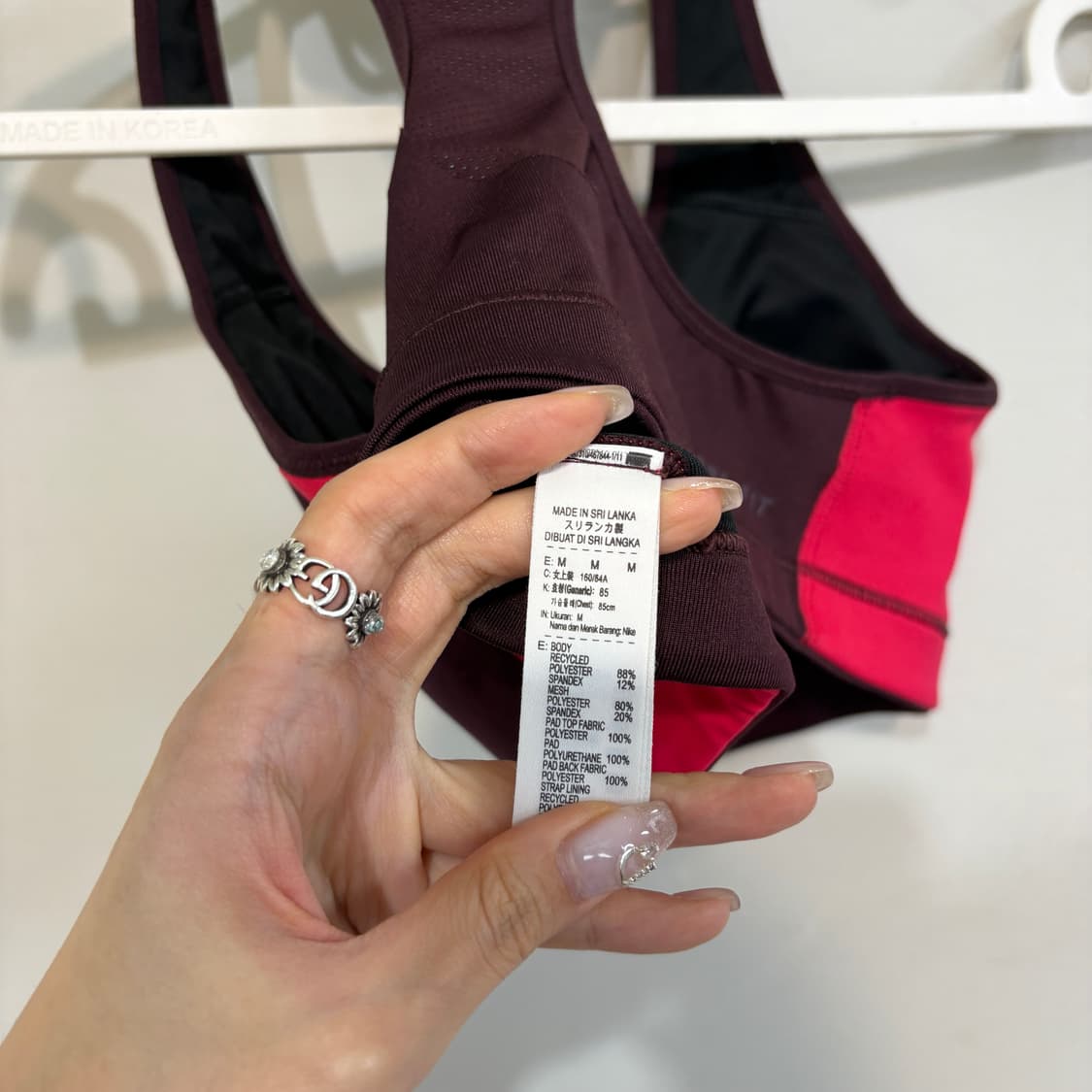 나이키 여성 운동복 브라탑 M 상품이미지3
