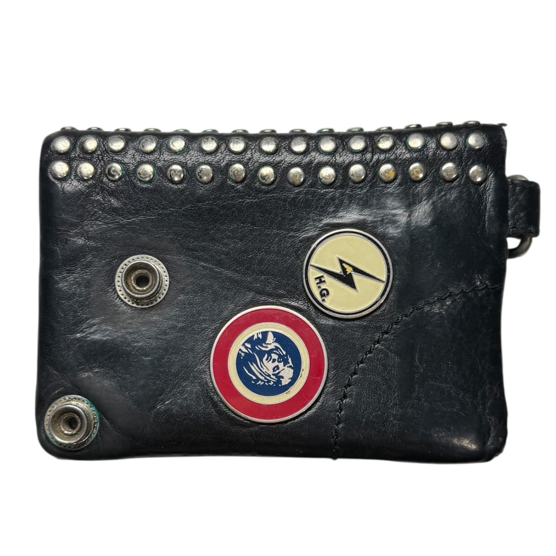 히스테릭 글래머 아카이브 스터드 폭탄 뱃지 가죽 지갑 상품이미지2