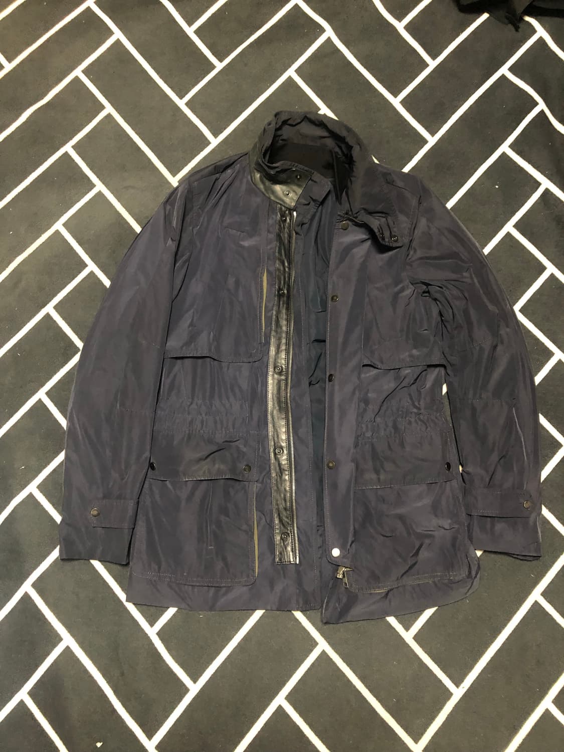 (횡재가)솔리드옴므 2 in 1 야상패딩/타임 시스템 스톤 몽클레어프라다 상품이미지4