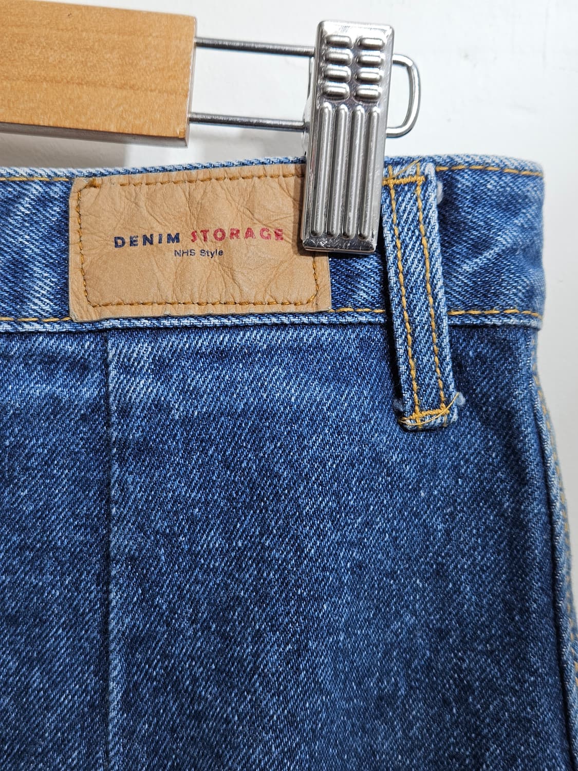 A라인 미디 데님 스커트 상품이미지7