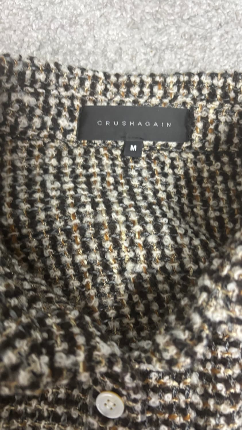 크러쉬어게인 Crushagain 트위드 셔츠 M 상품이미지3