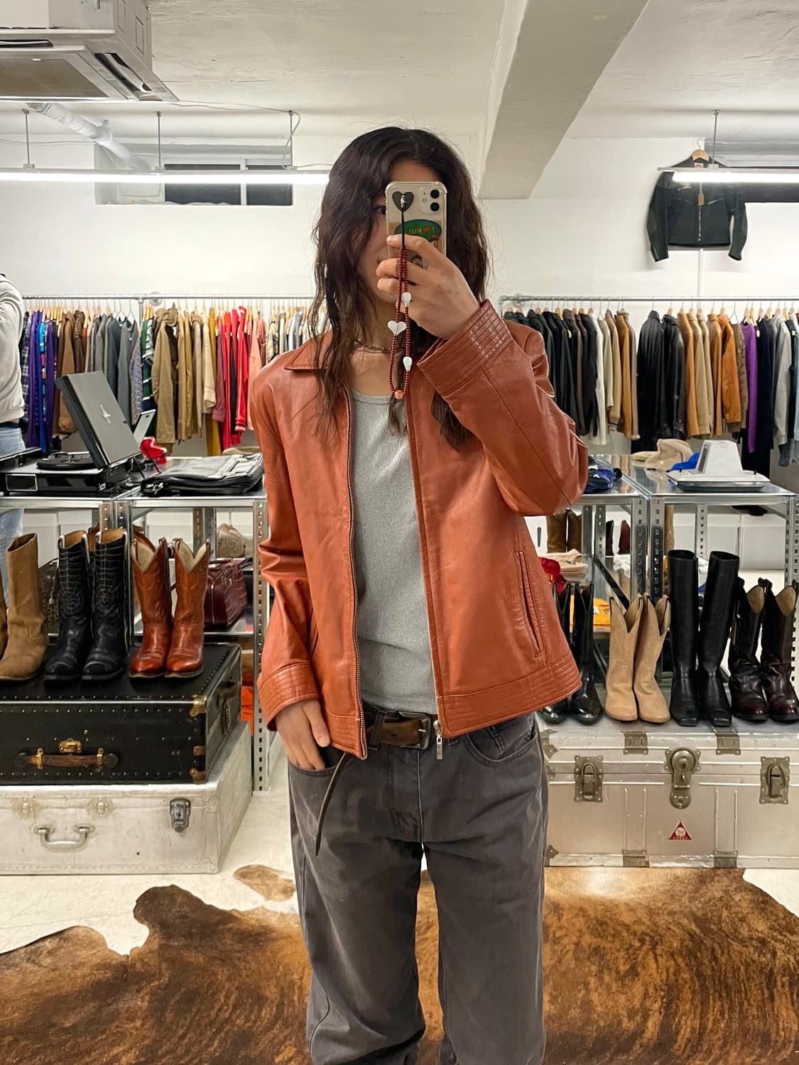 VTG leather jacket 상품이미지1