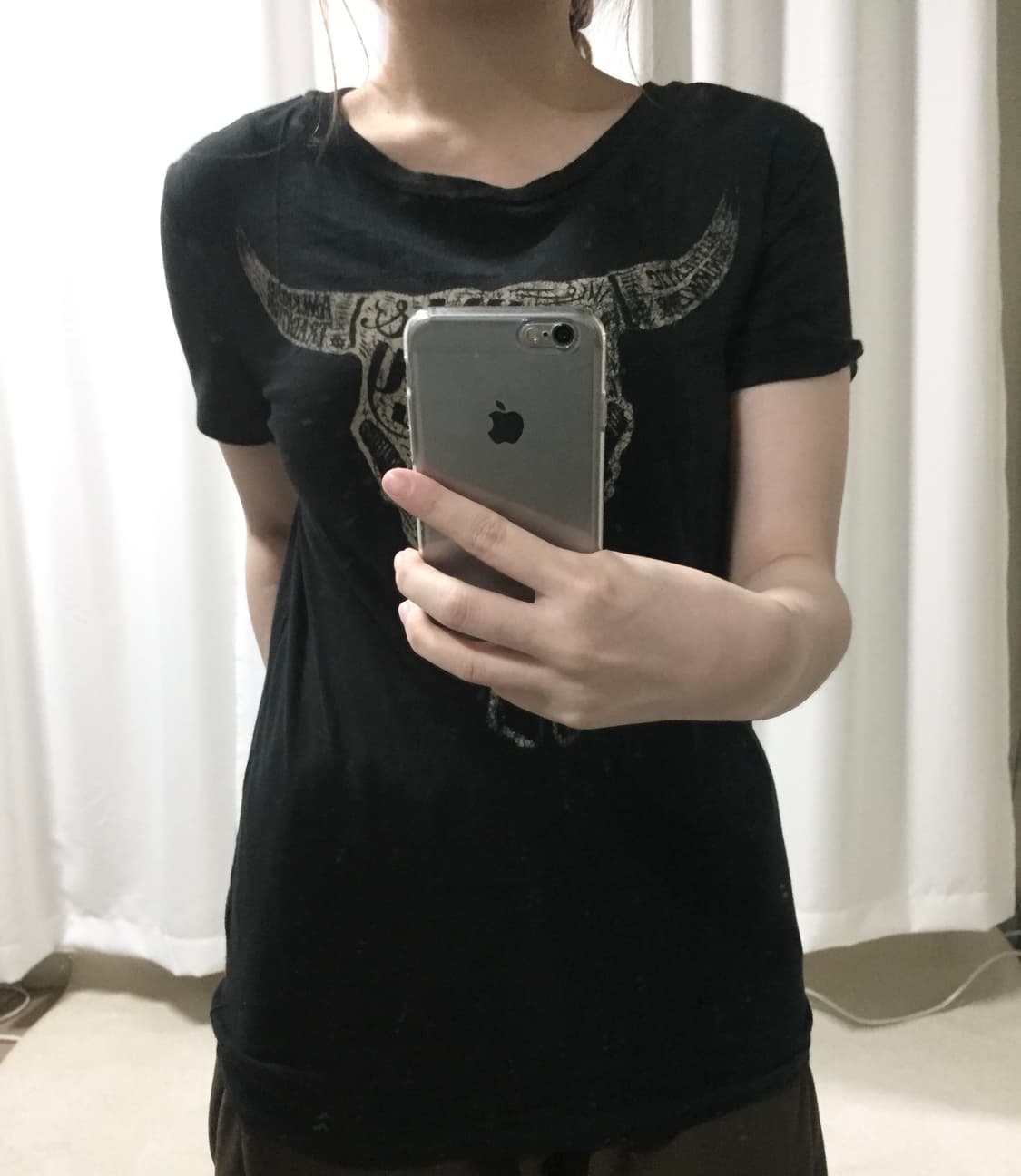 폴로 데님앤서플라이 Y2K 블랙 슬림핏 반팔 티셔츠 상품이미지1