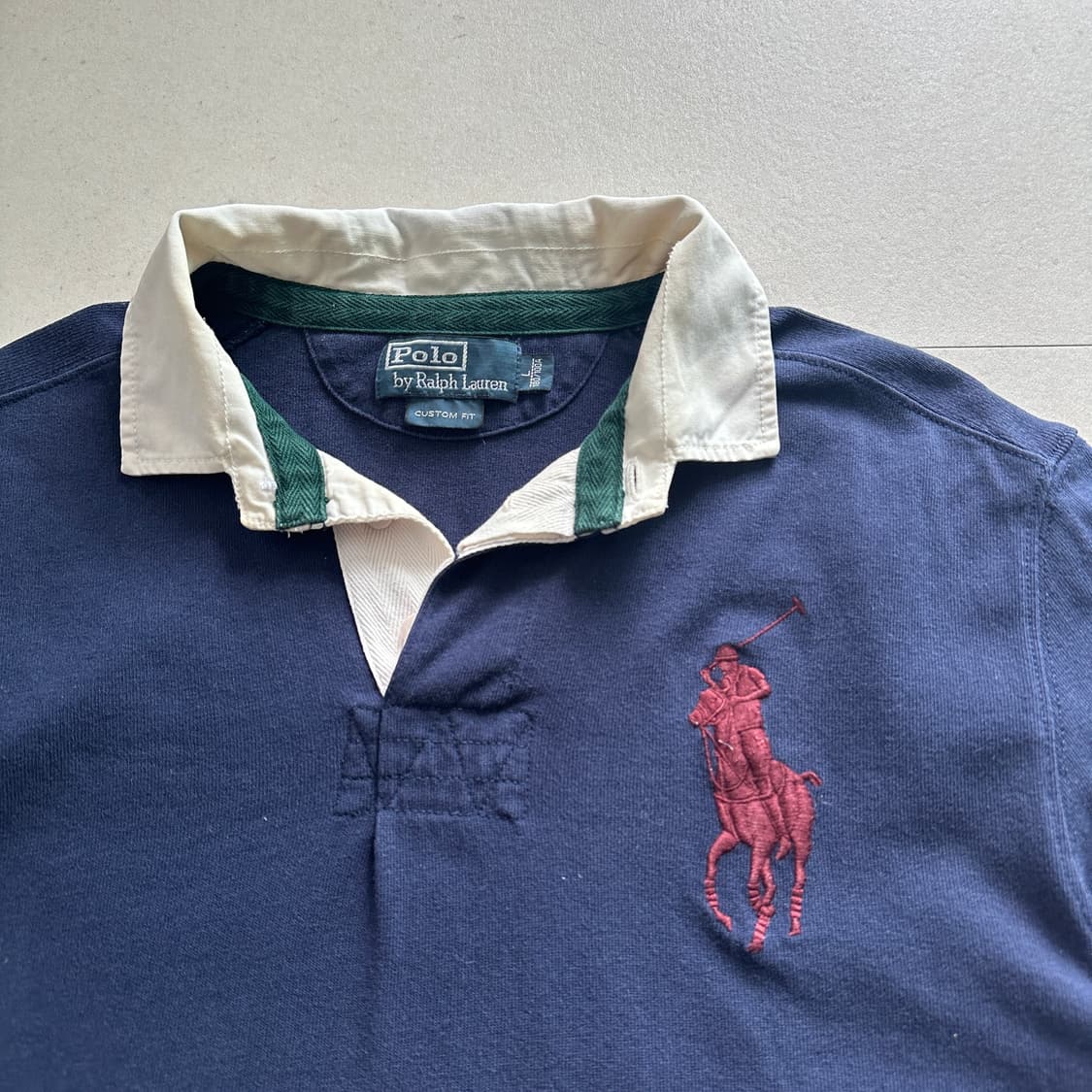 폴로 랄프로렌 빅포니 커스텀핏 넘버링 럭비셔츠 상품이미지2
