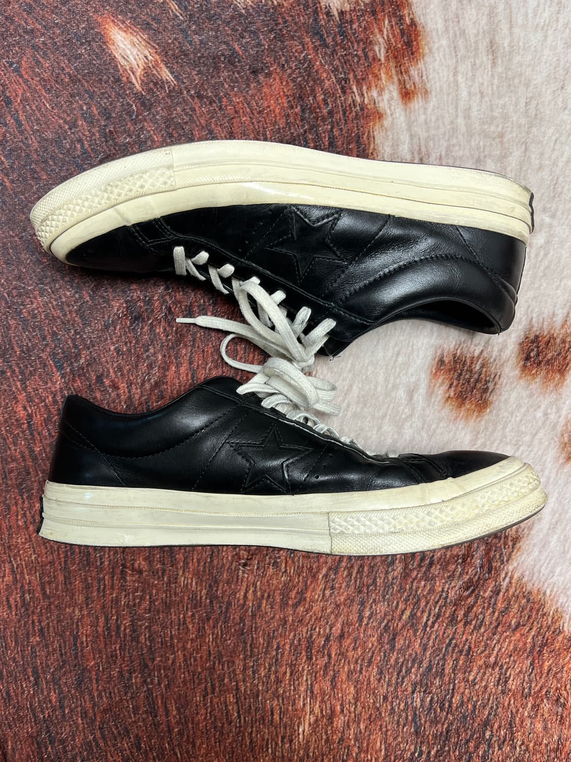 [280] Converse 컨버스 원스타 레더 블랙 상품이미지2