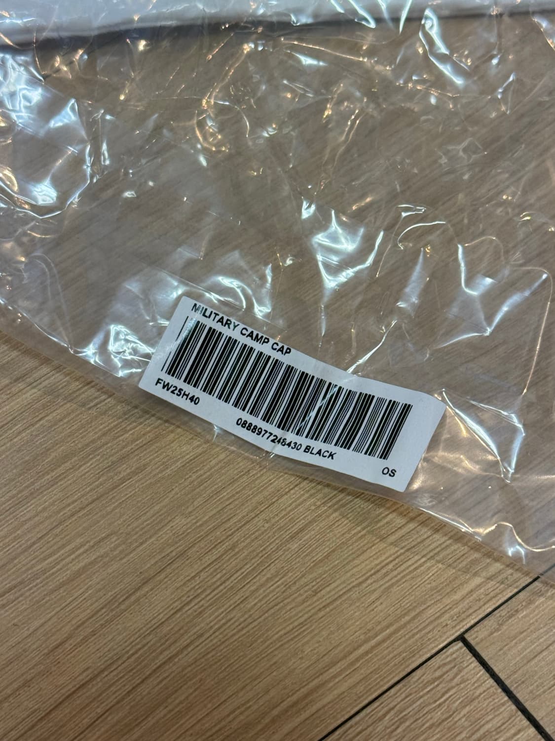 슈프림 25fw 밀리터리 캠프캡 블랙 상품이미지4