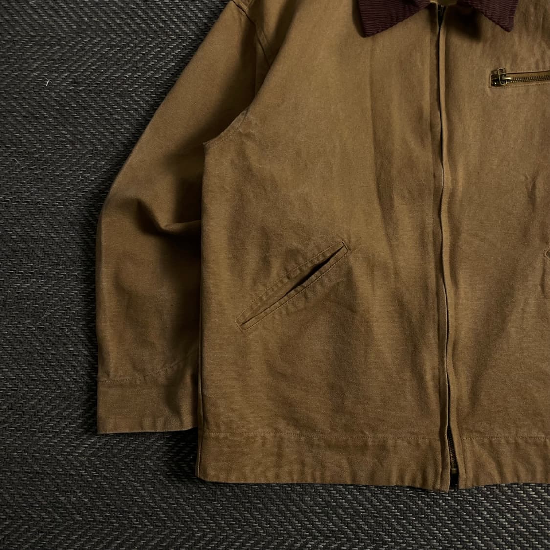 빈티지 올드스쿨 캔버스 워크 자켓 브라운y 3889 상품이미지4