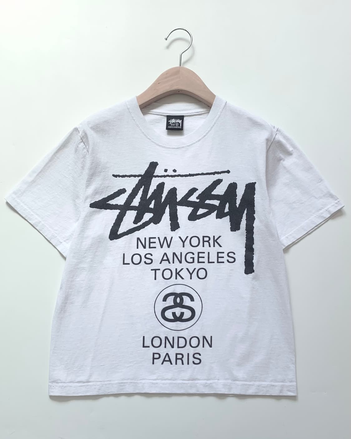 Stussy 스투시 월드투어 화이트 티셔츠  상품이미지4