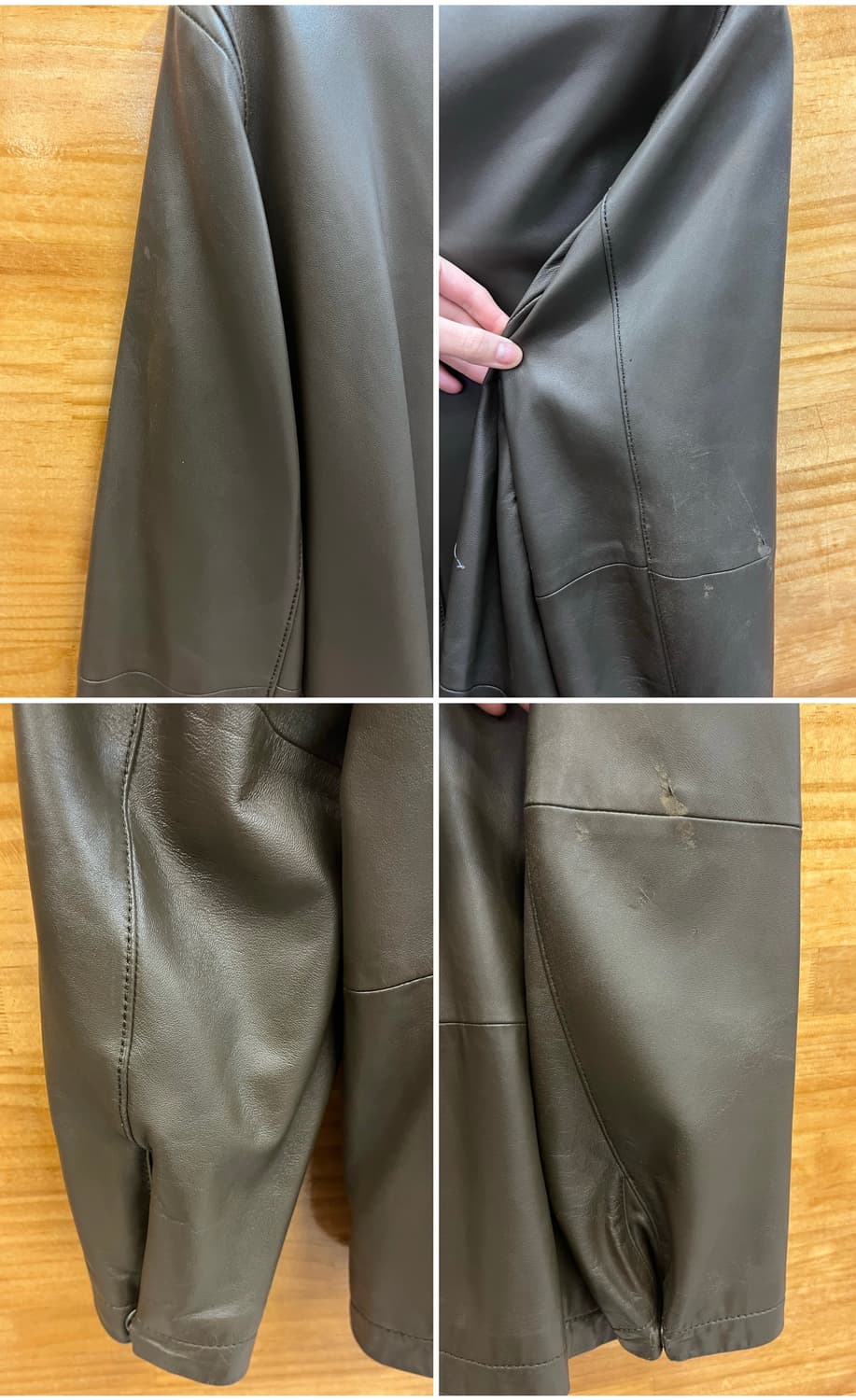 DKNY 양가죽 레더 자켓 딥브라운 M #csz4116 상품이미지9