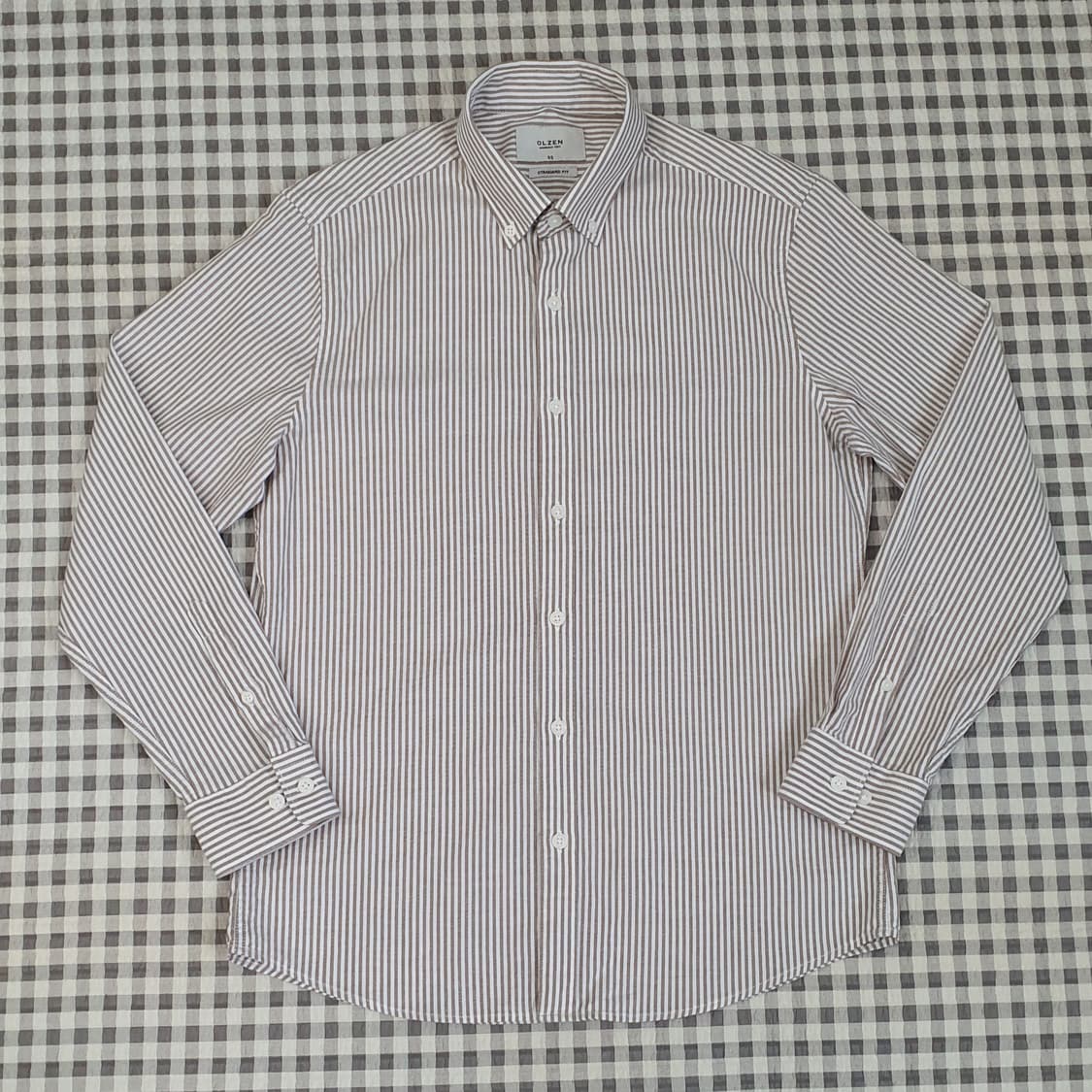 올젠 스트라이프 긴소매 셔츠 남자95 상품이미지1