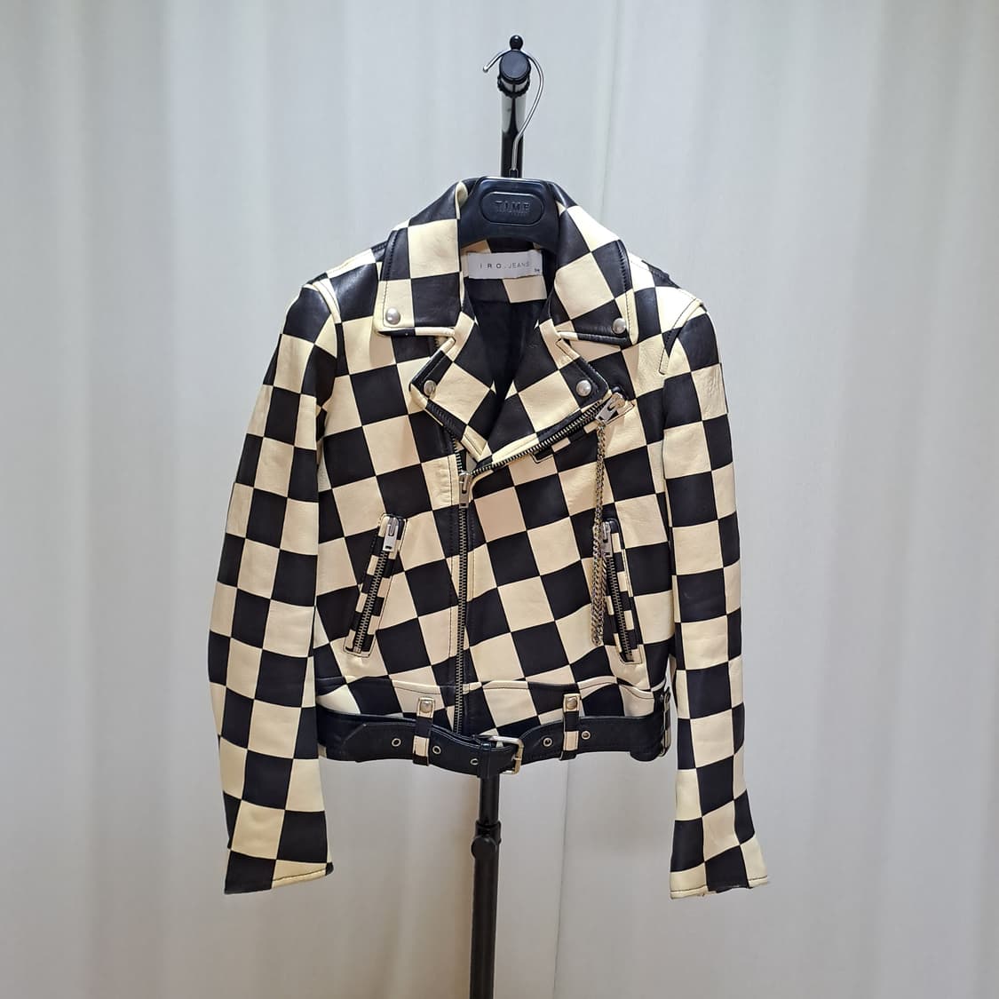 (여성) IRO 체커보드 양가죽 자켓 34 A902 상품이미지1