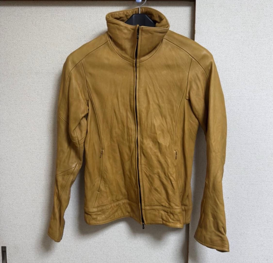 Civilized 스티어하이드 하이넥 레더 테이블 트랙 자켓 상품이미지1