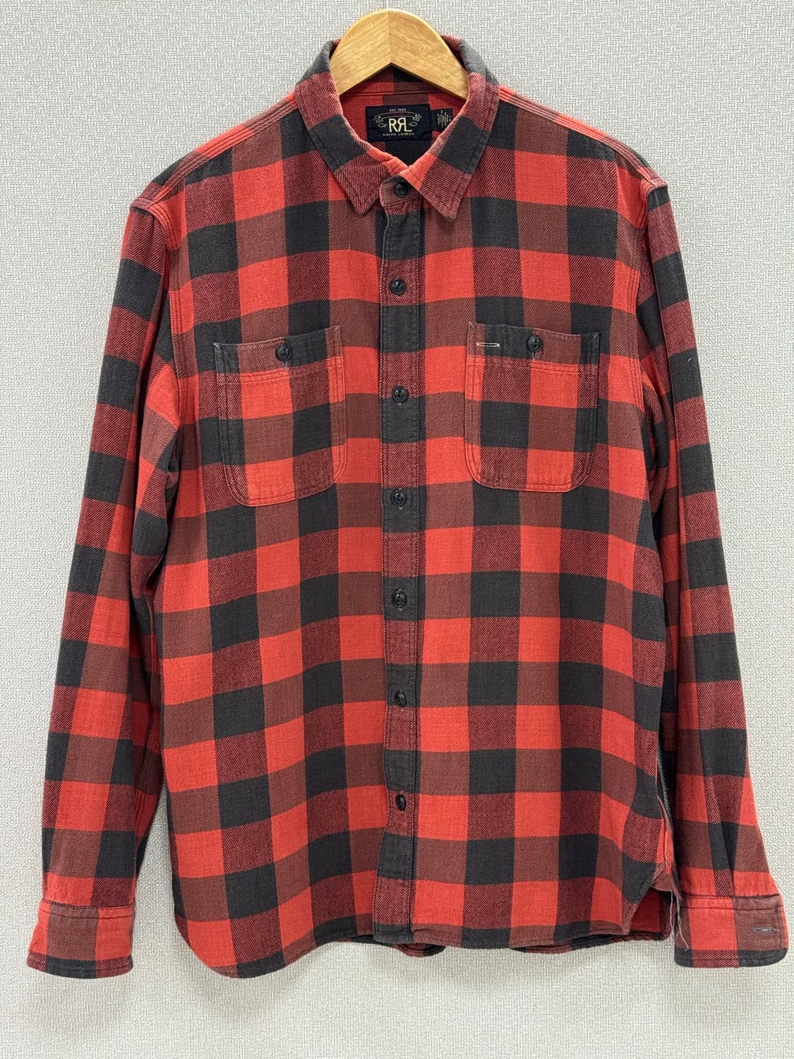 더블알엘 플래드 트윌 워크셔츠 / L 상품이미지1