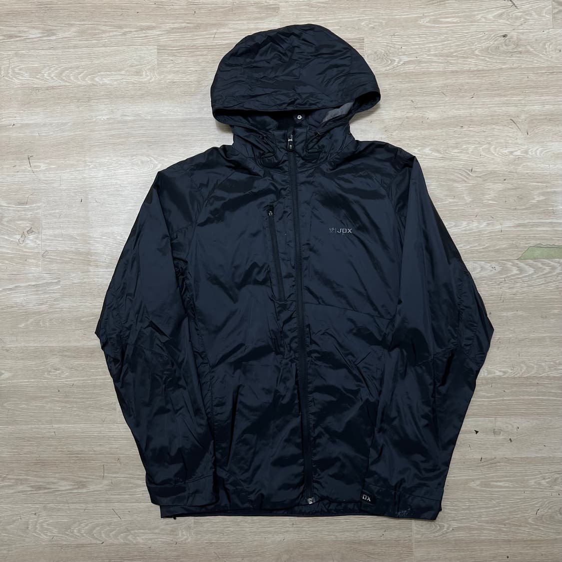 JDX 여성 골프웨어 로고 바람막이 후드자켓 [블랙] XL/105 상품이미지1