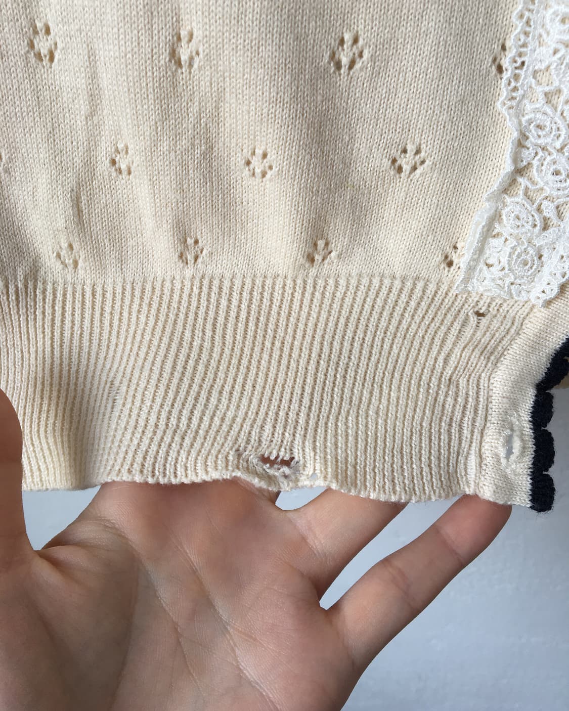 Punching point knit cardigan 상품이미지6