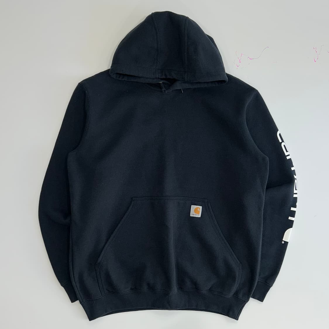 Carhartt 칼하트 사이드로고 네이비 후드티 상품이미지3