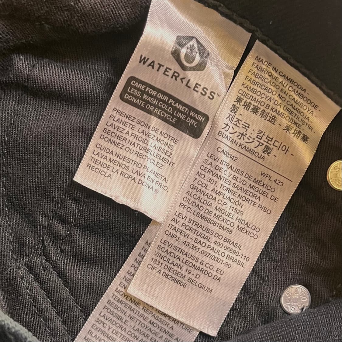 리바이스 511 블랙진 데님팬츠 W30 L32 상품이미지5