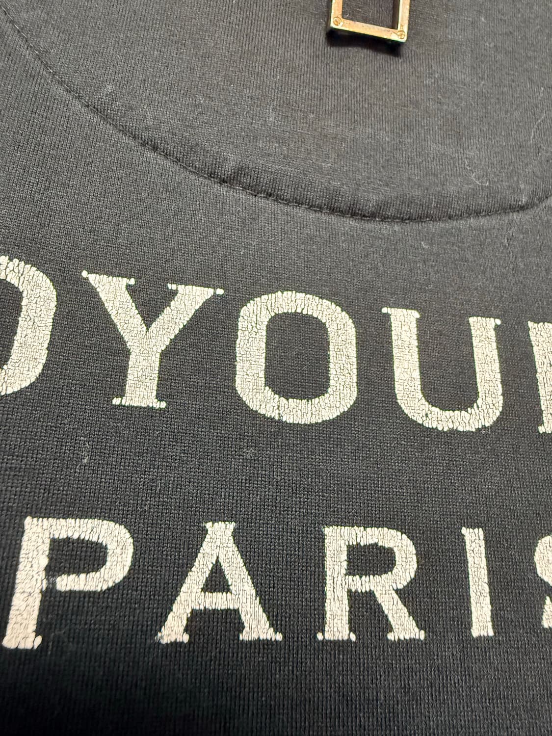 우영미 백로고 티셔츠 블랙 48 상품이미지4