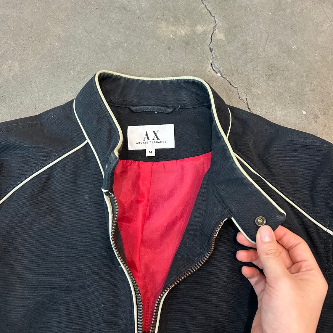 아르마니 익스체인지 파이핑 바이커자켓 상품이미지5