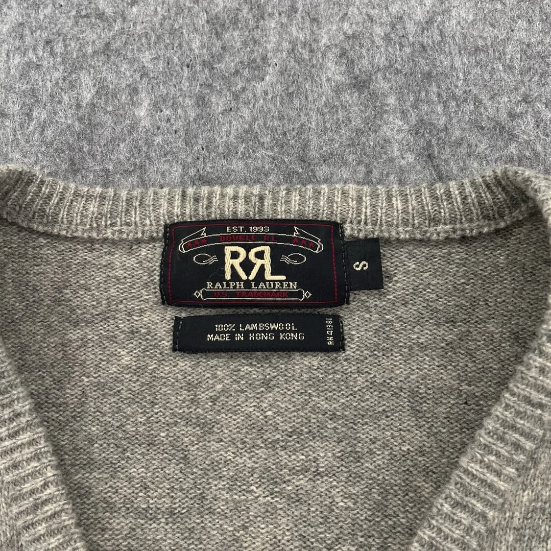  더블알엘 캐시미어 V넥 스웨터 상품이미지3