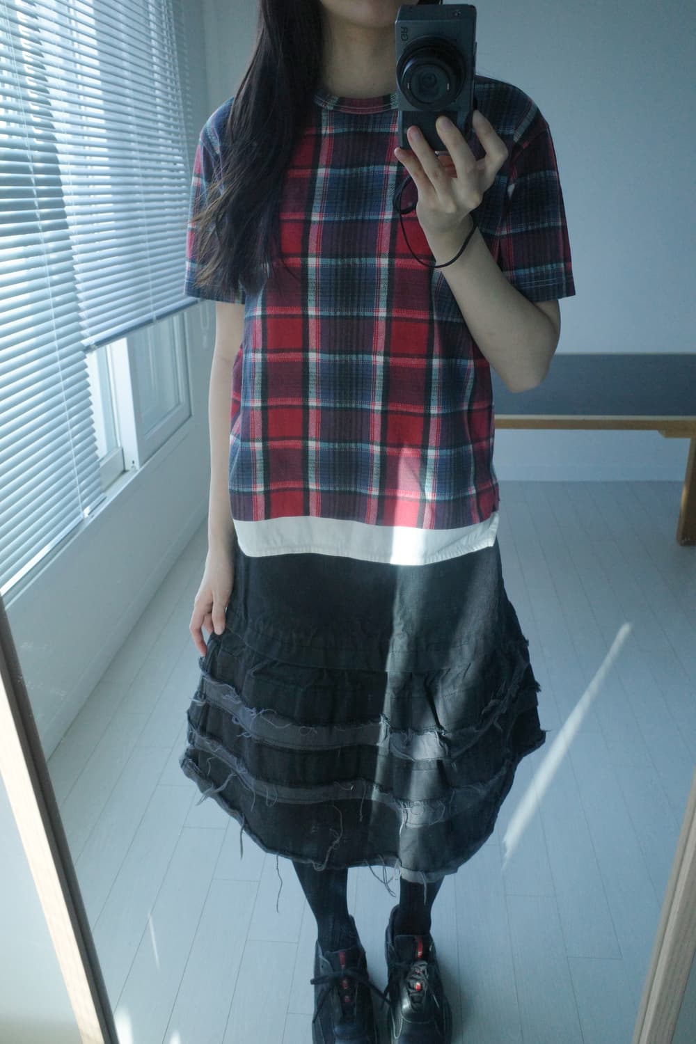 꼼데가르송 트리콧 데님 스커트 상품이미지1