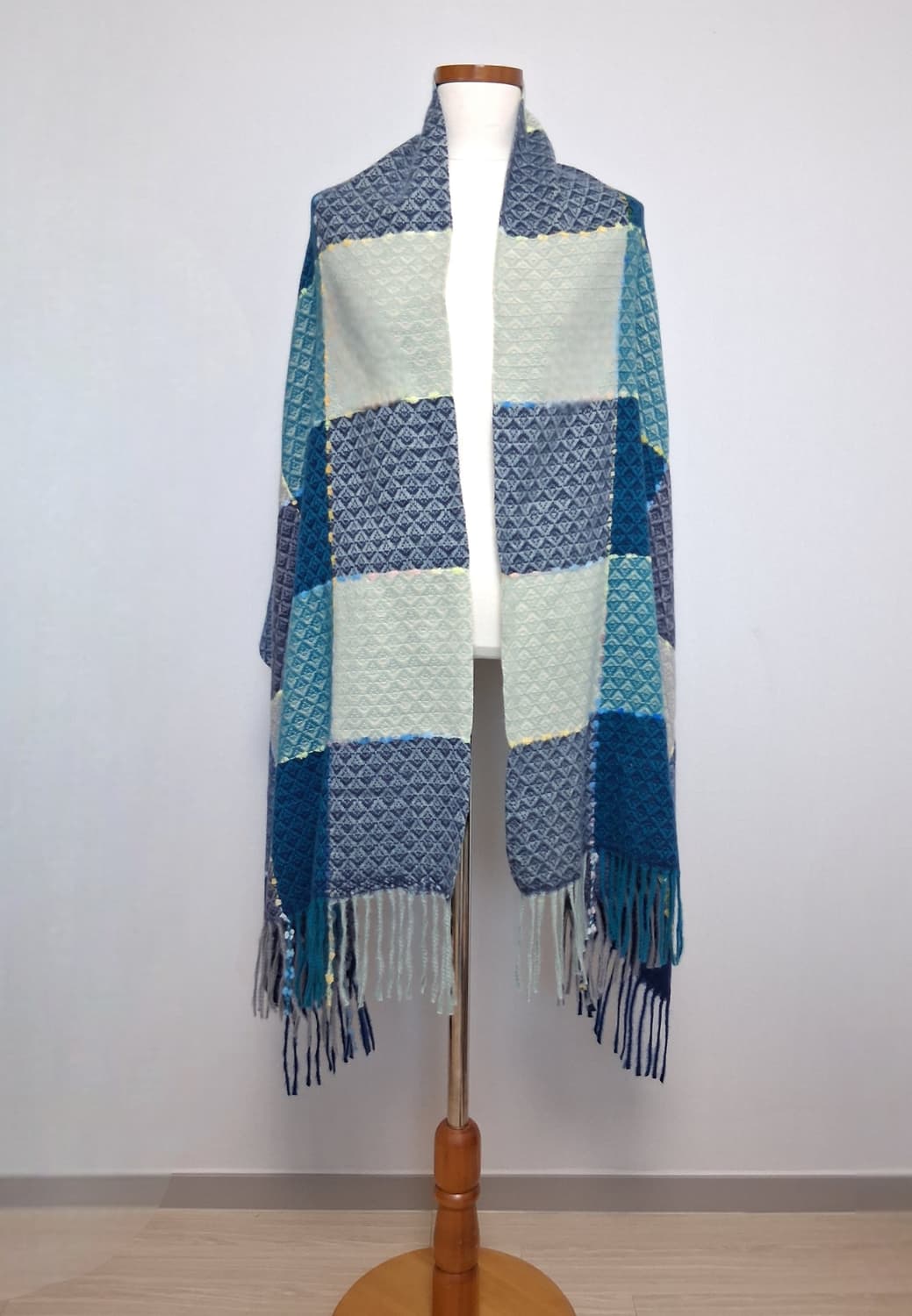 컬러블록 머플러 (새상품) 상품이미지3