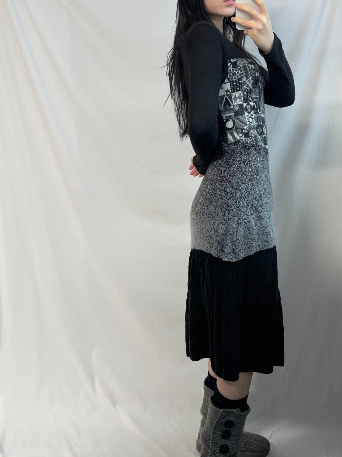 그래픽 울 니트 상품이미지7