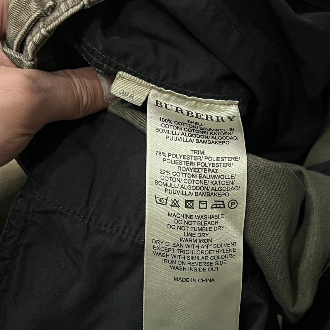  버버리 브릿 코튼 팬츠 +명품감정서 y14732 상품이미지8