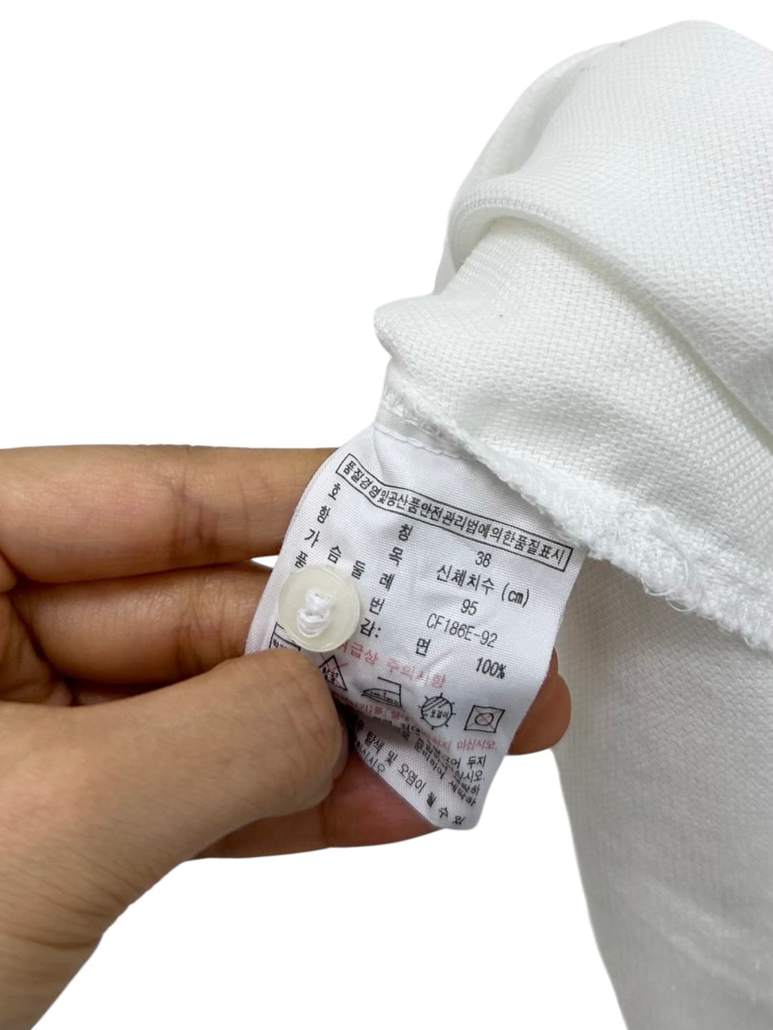 라코스테 반팔 셔츠 화이트 (38,여성M)  상품이미지7