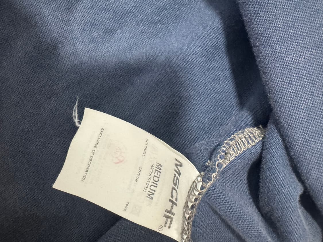 [M] 미스치프 블리치드 티셔츠 네이비 상품이미지3