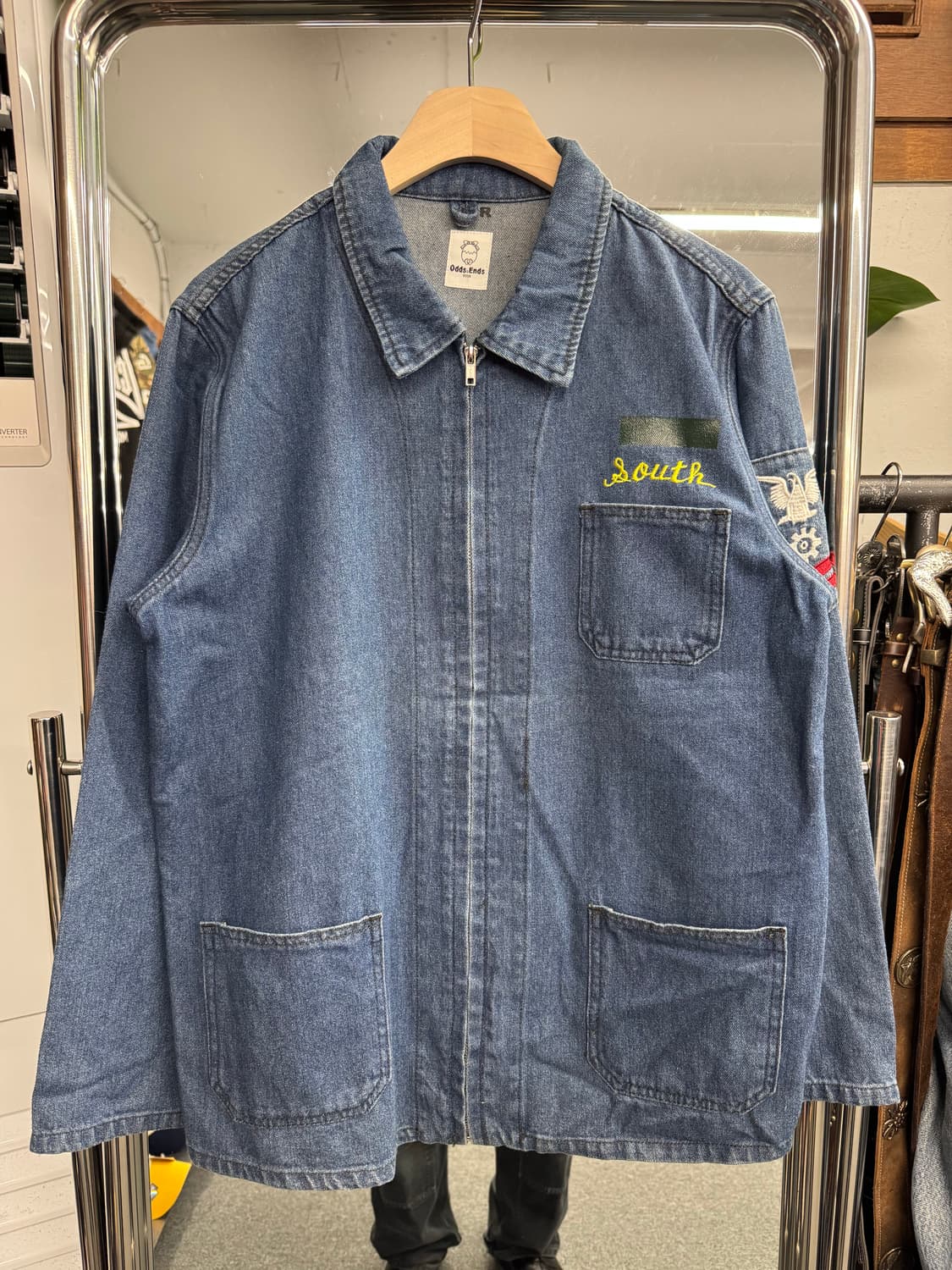 toga odds&ends 뒷판 프린팅 데님자켓 상품이미지1