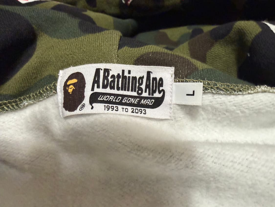 1 1st CAMO SHARK FULL ZIP HOODIE L사이즈 상품이미지6