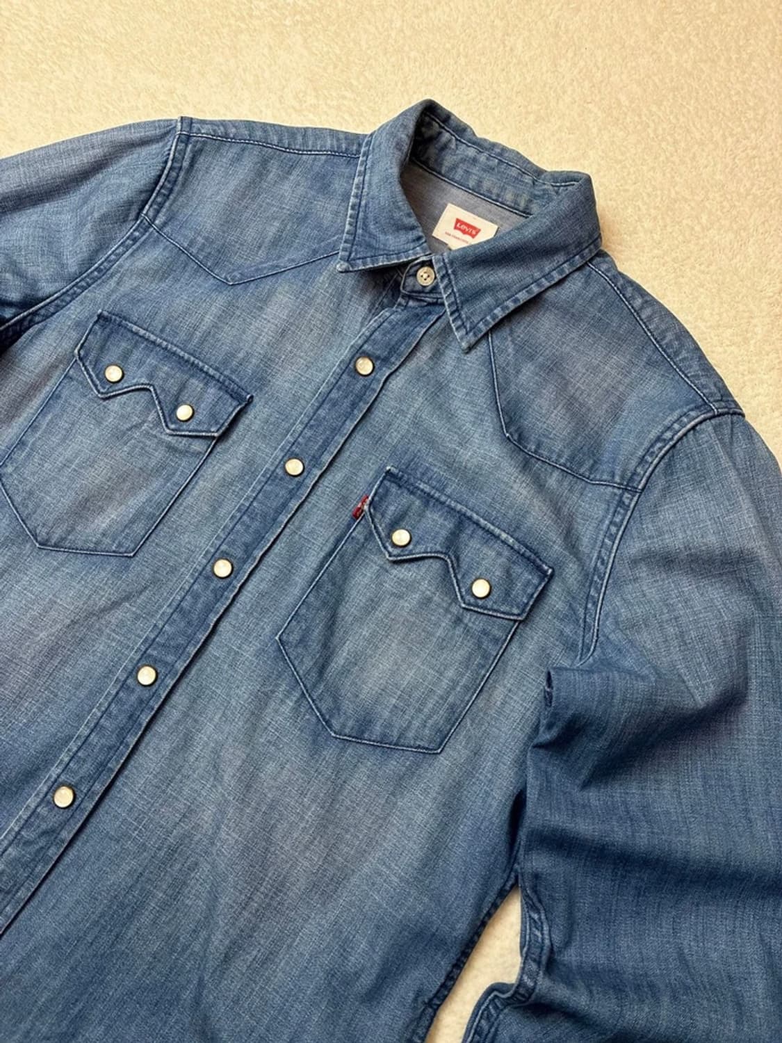 리바이스 페이딩 웨스턴 데님 셔츠 PN5807 상품이미지2