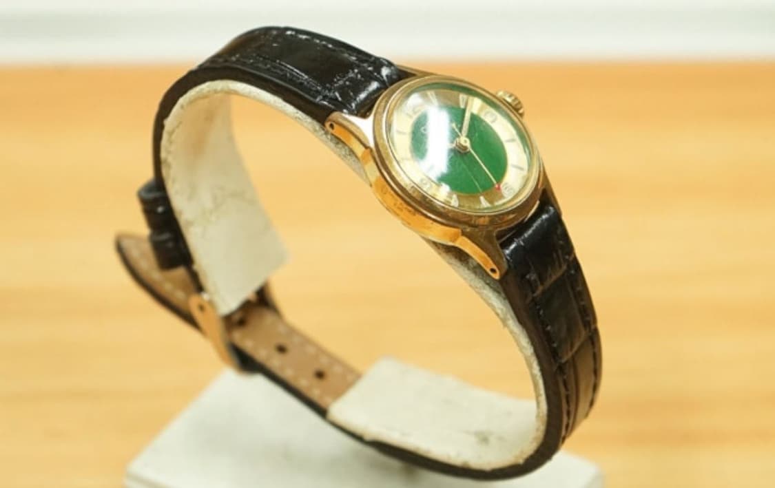 60s 오리스 여성용 골드 프레이트 수동 시계 상품이미지3