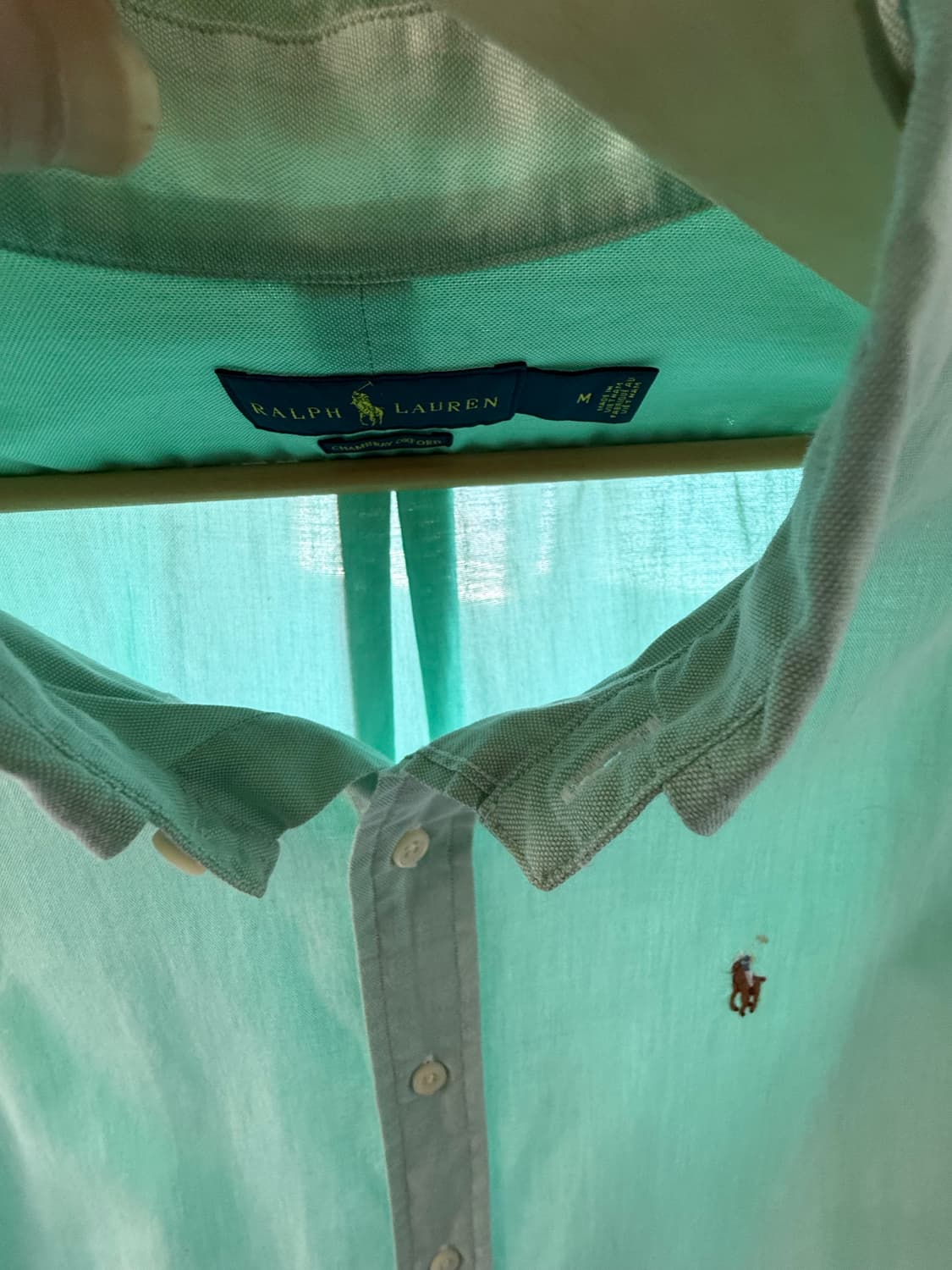 랄프로렌 샴브레이 옥스퍼드 셔츠 M  xl  사이즈 상품이미지9
