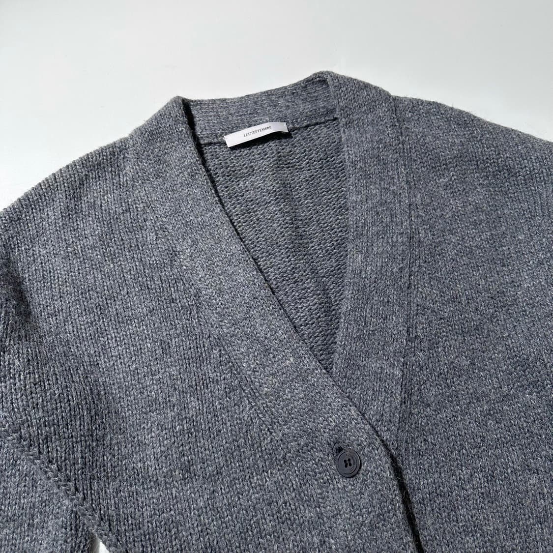 (매장판) 르셉템버 리브드 니트 가디건 상품이미지5