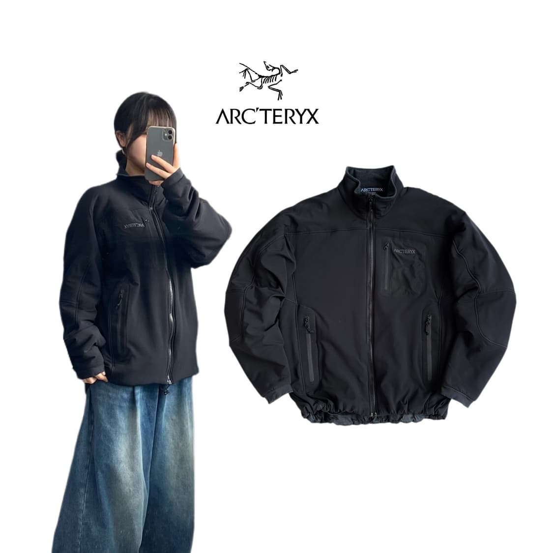 아크테릭스 고프코어 이지라이더 플리스 자켓 블랙 상품이미지1