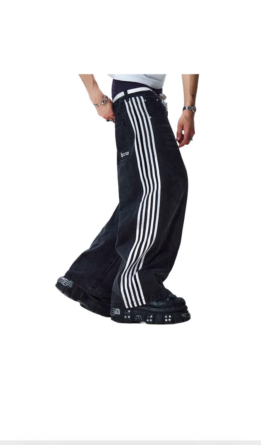 heavencanwait track jeans S 상품이미지4