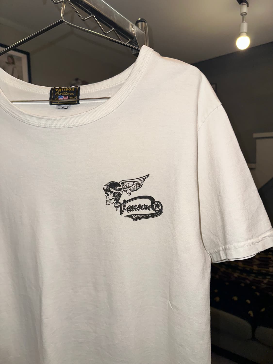 Vanson cotton logo print detail  T 상품이미지5