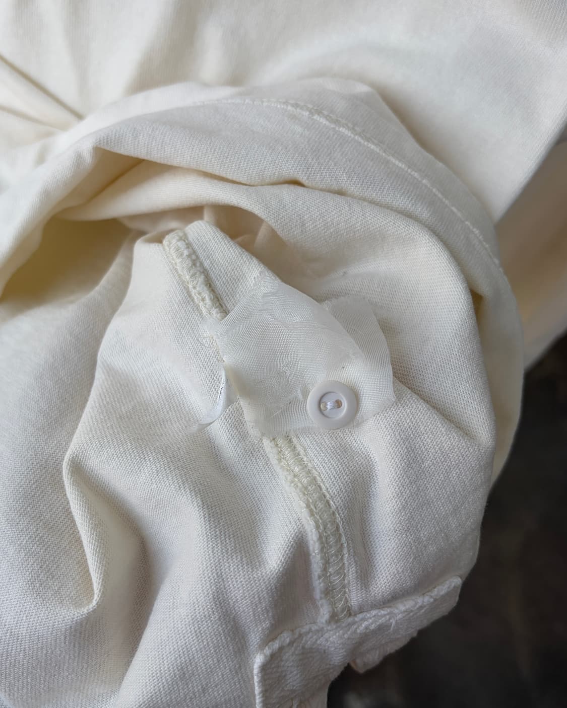 [M]폴로 랄프로렌 숄더 엘보 패치 크림 럭비 티셔츠 상품이미지10