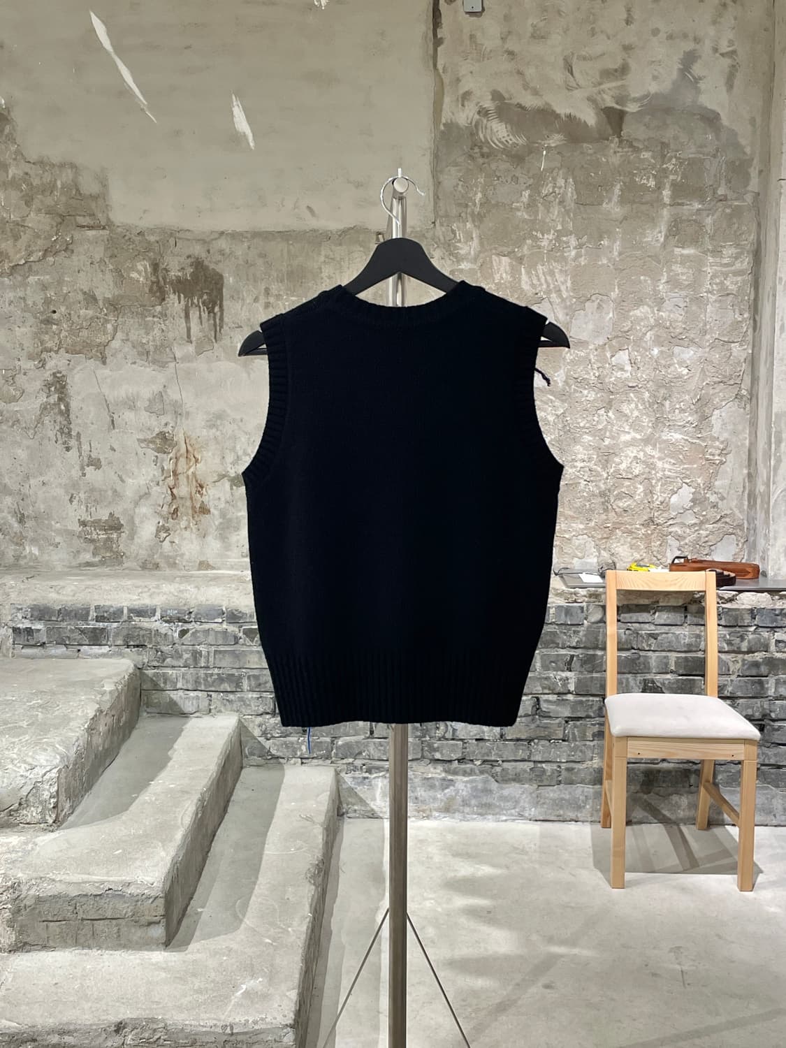 찰리 제프리 러버보이 21F/W 블랙 테슬 니트 베스트 상품이미지6