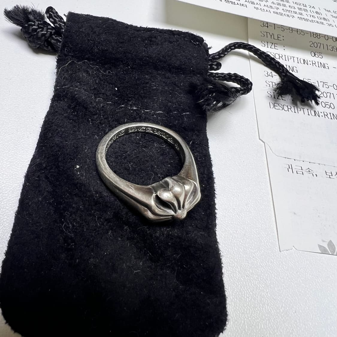 크롬하츠 컷 아웃 플러스 링 상품이미지5