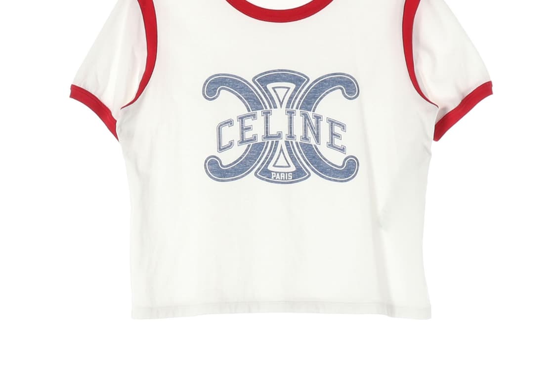 셀린느 코튼 저지 트리옹프 반팔 티셔츠 링거티 M
 상품이미지4