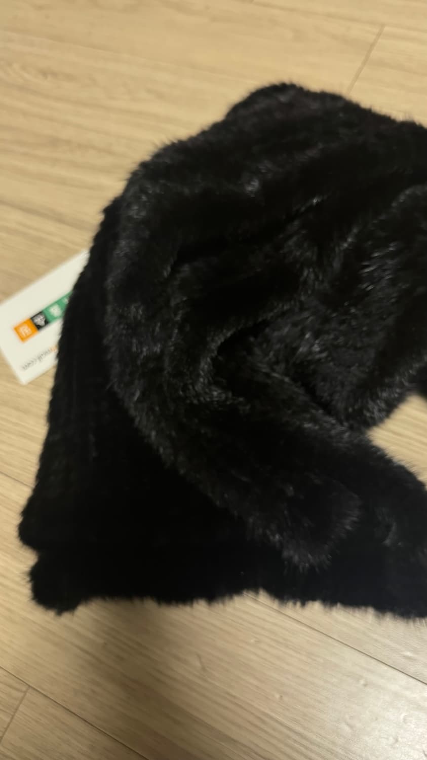 FACÉRE 검정 밍크 목도리 머플러 상품이미지2