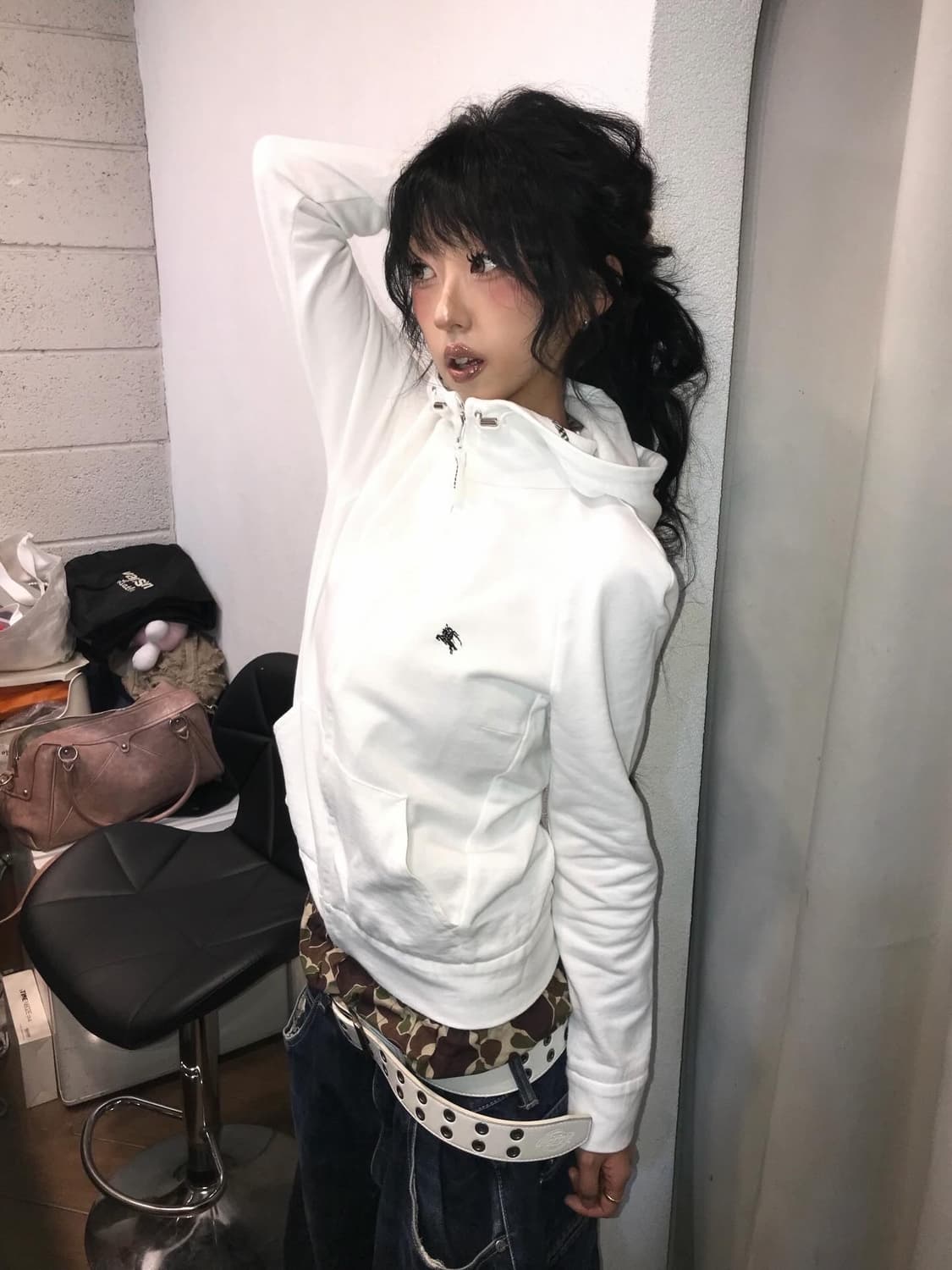 Burberry High Neck Hood Zip-Up 상품이미지2