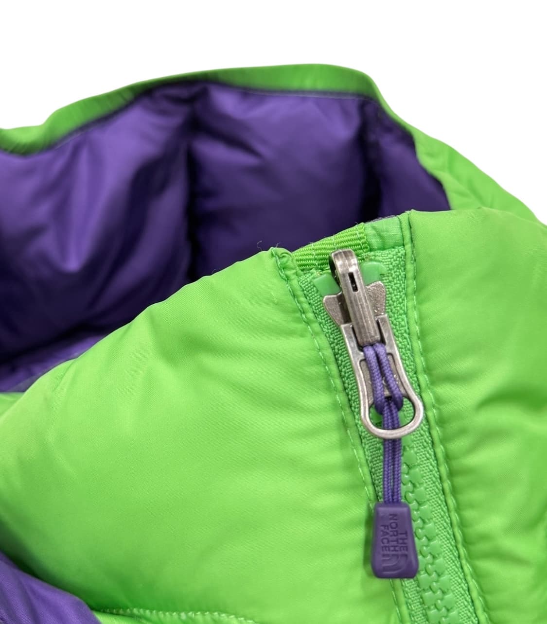 노스페이스 빈티지 미노이 눕시700 그린 연두 후드 숏패딩 L 90 상품이미지9