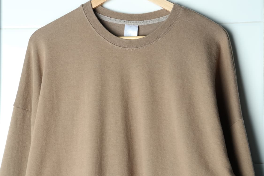 (L-2XL) 브랜드빈티지 맨투맨 티셔츠 된장 베이지 쭉티-7AF1 상품이미지3